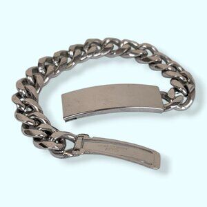 V. Speidel Rhodium Electroplate Engravable ID Bracelet